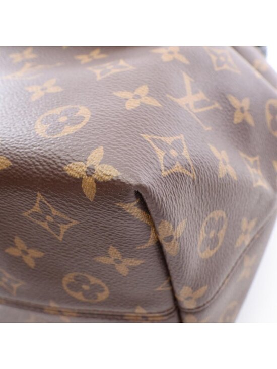 Louis Vuitton Backpack Montsouris NM PM Monogram Noir Canvas Leather main image 5